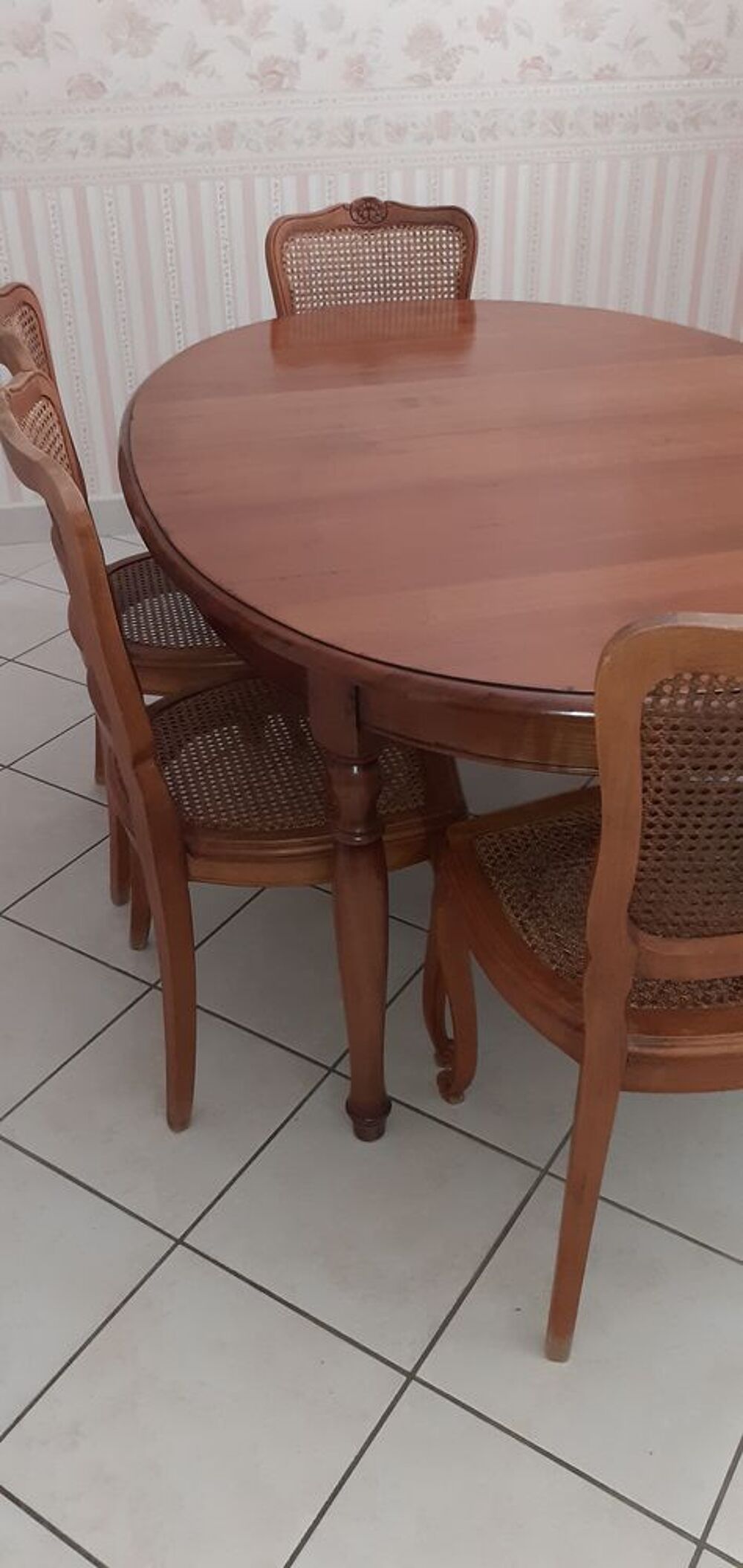 Table 100 % merisier + 6 Chaises Meubles