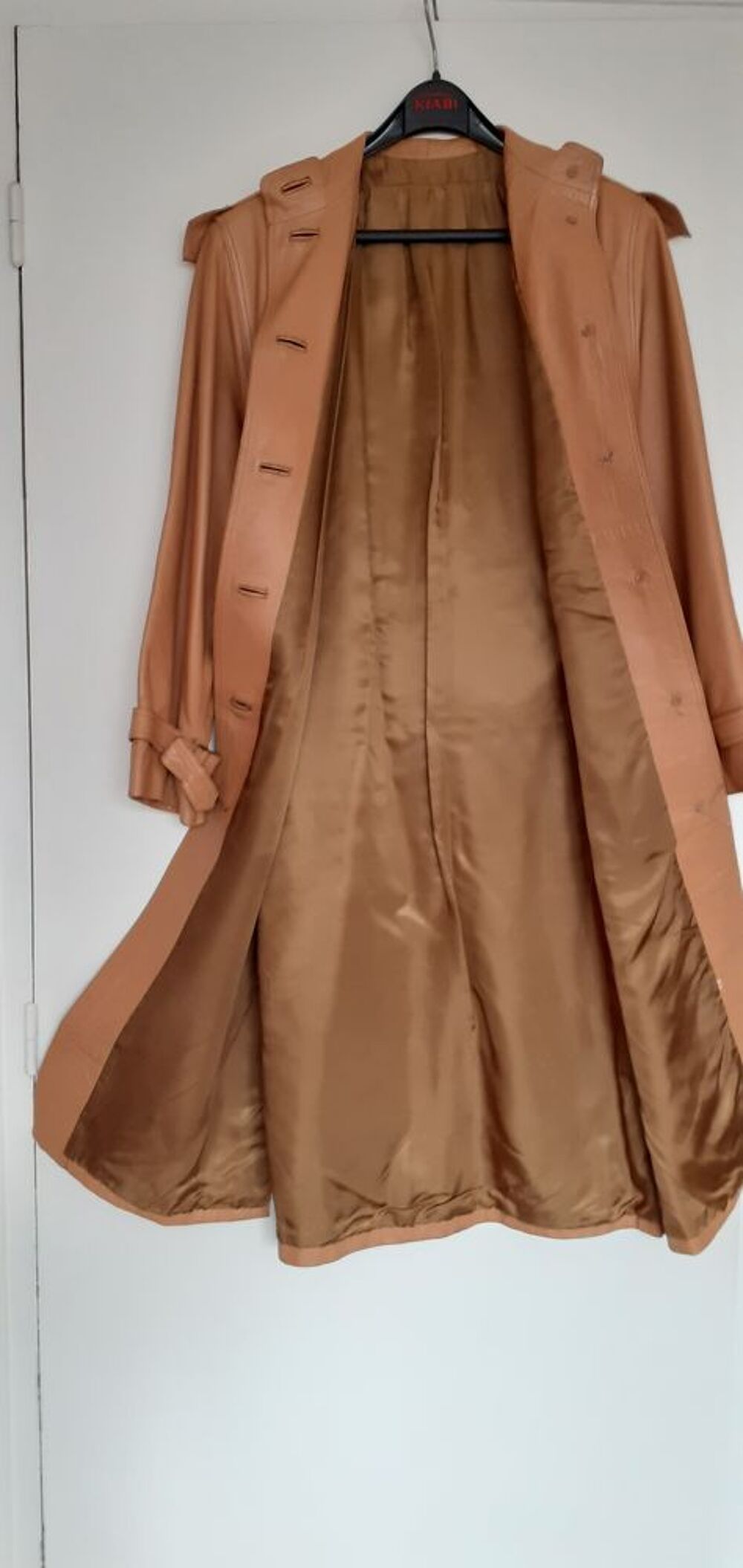 Manteau Trench en cuir T38 Vêtements