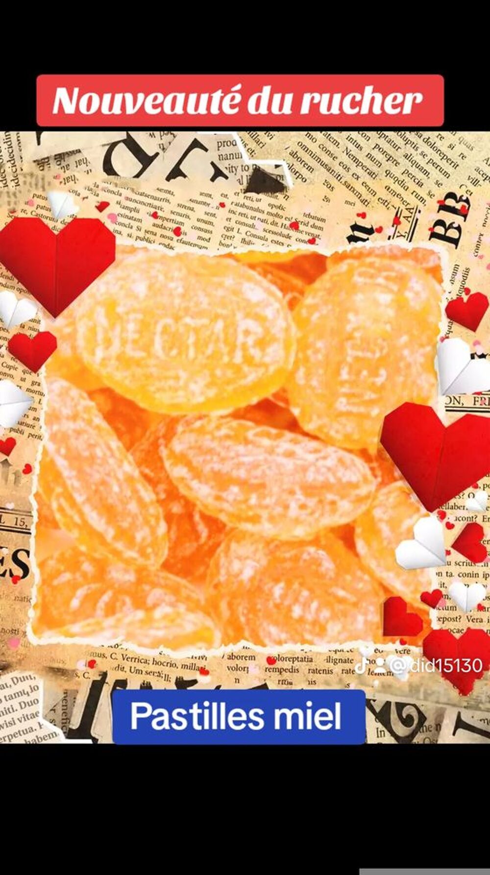 Pastilles au miel Cuisine