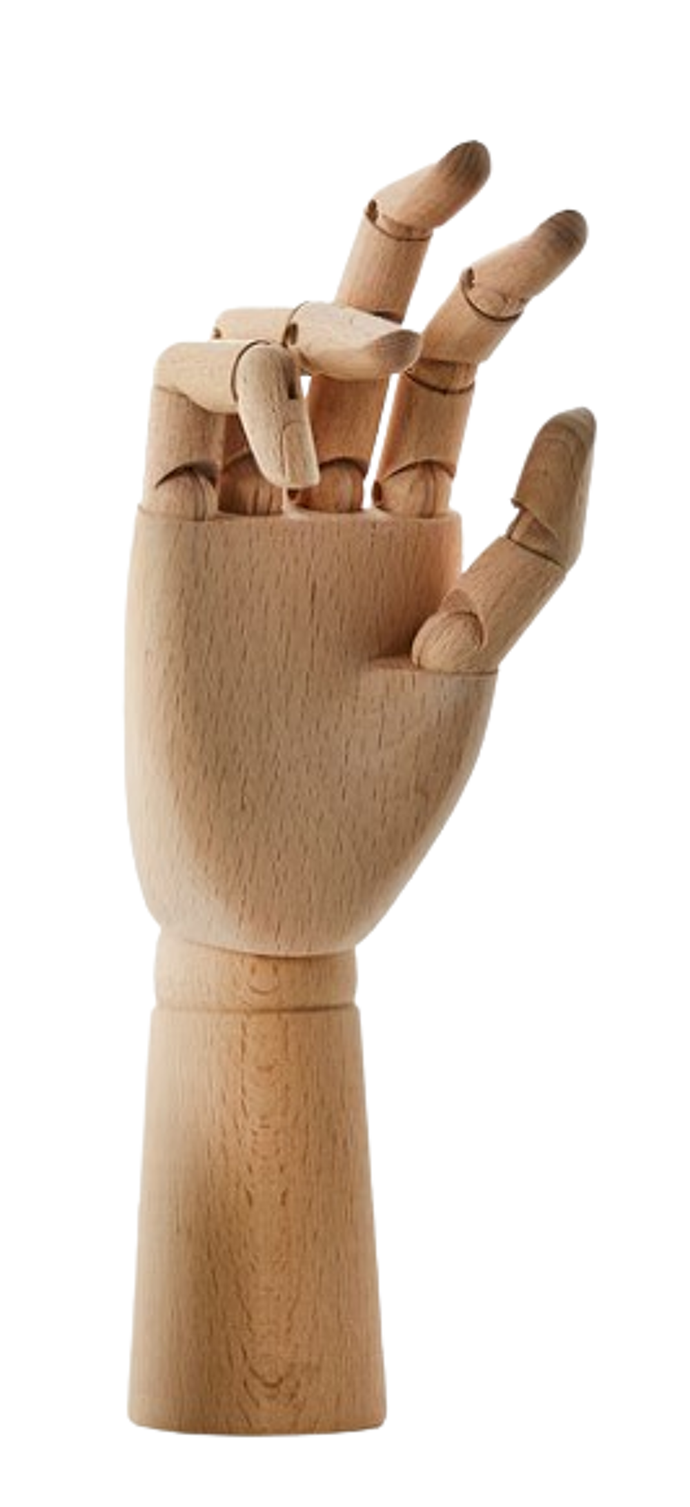 Main articul&eacute;e en bois, hauteur 30 cm Décoration