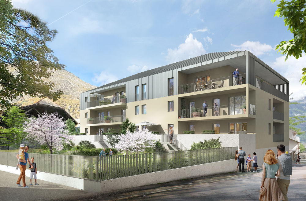 Vente Appartement NOUVEAU ! LES JARDINS DE BABYLONE  PETIT IMMEUBLE NEUF AU CALME ET AU COEUR DE SAINT JEAN DE MAURIENNE Les T3 très ensoleillés, d'une surface habitable entre 62 et 67 m2, disposent en plus, d'un grand balcon ou d'une terrasse Saint-jean-de-maurienne