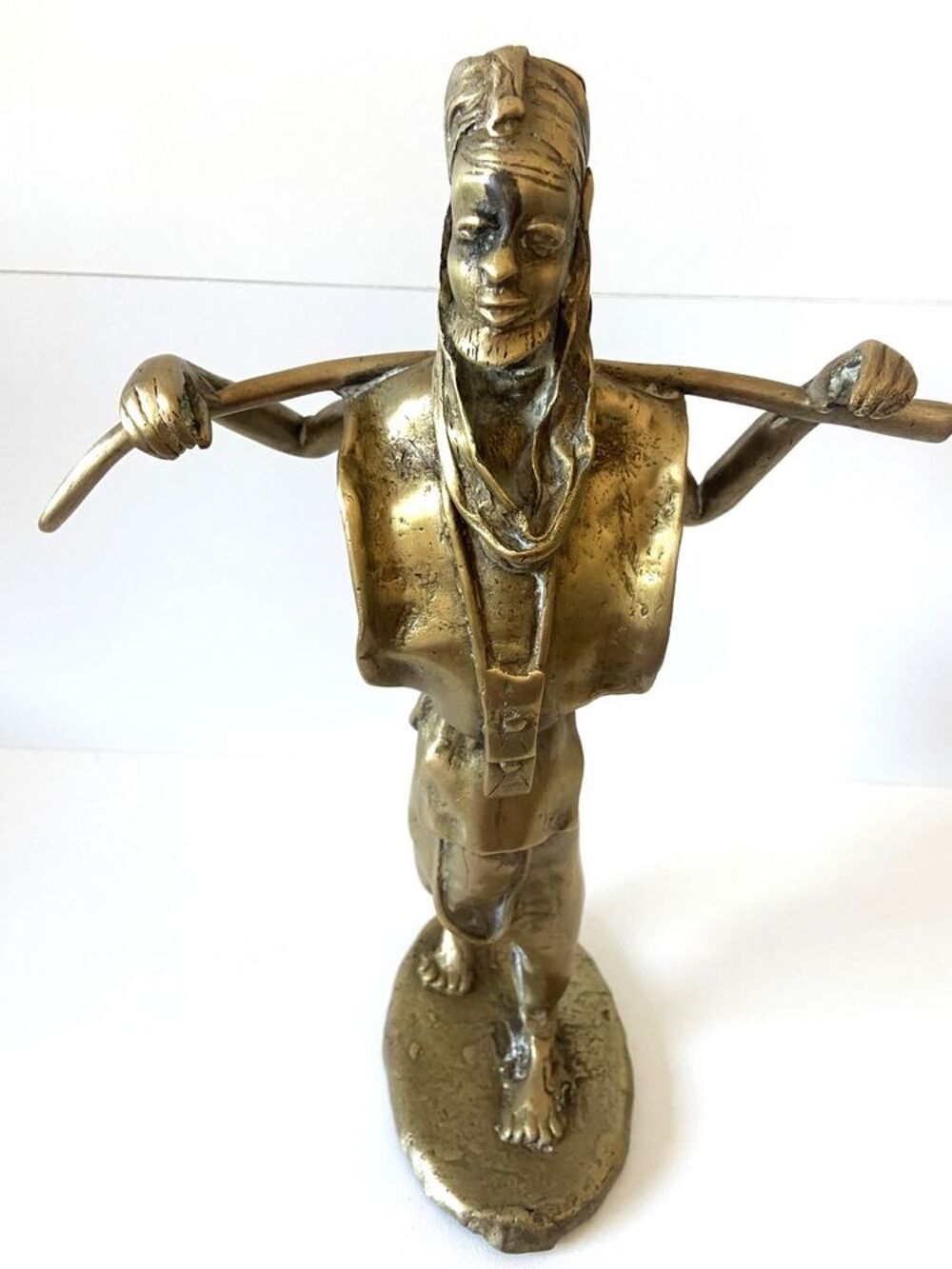 Ancienne Statuette Sujet Figurine Art Africain Ethnie Mossi 