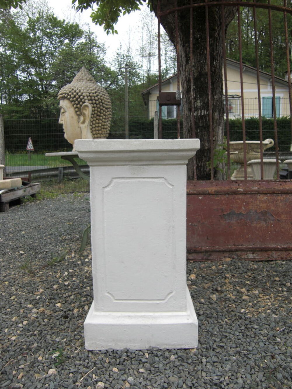 Base pour vase, statue en pierre Décoration