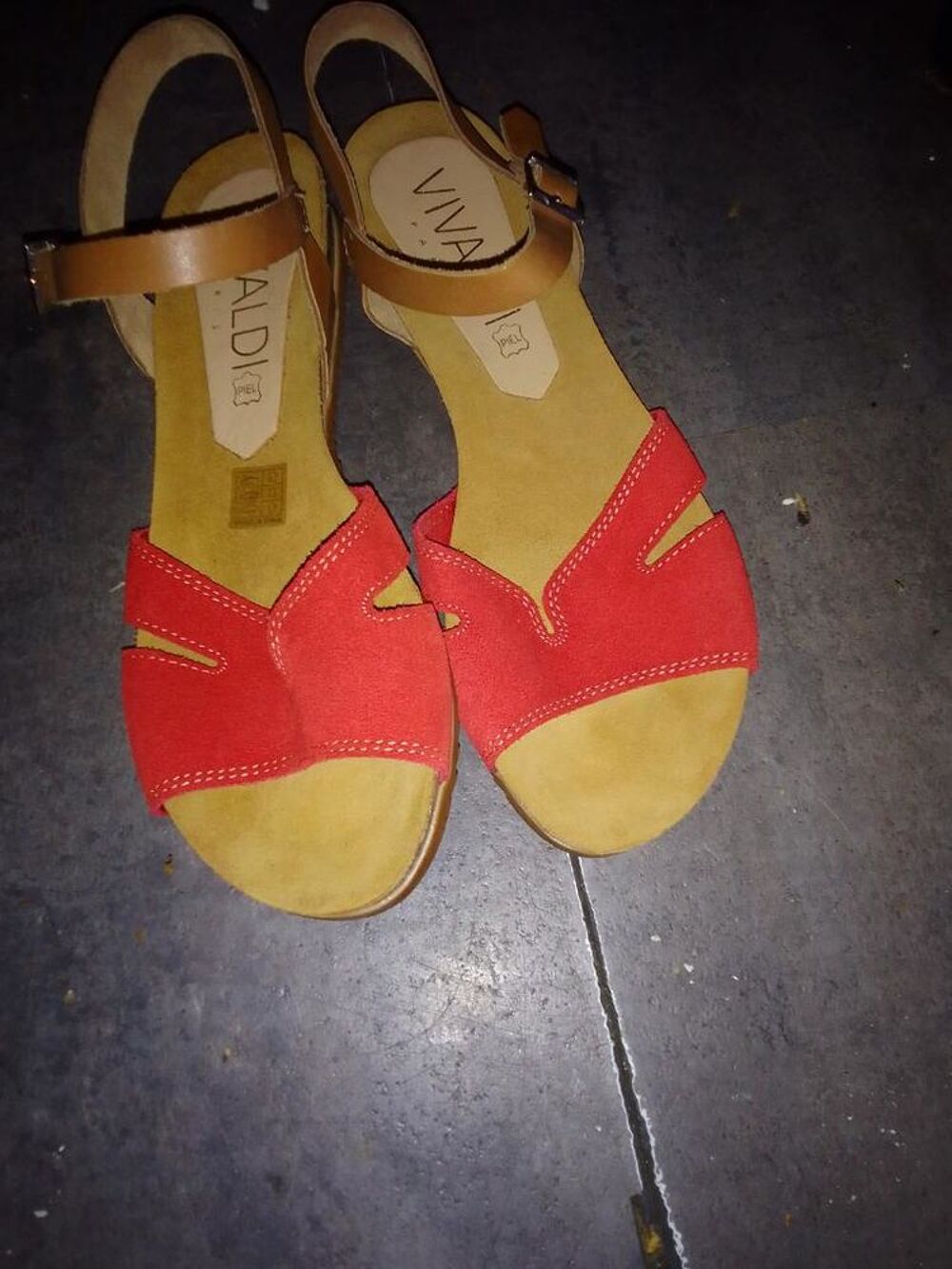 Sandales cuir Vivaldi pointure 41 neuf Chaussures
