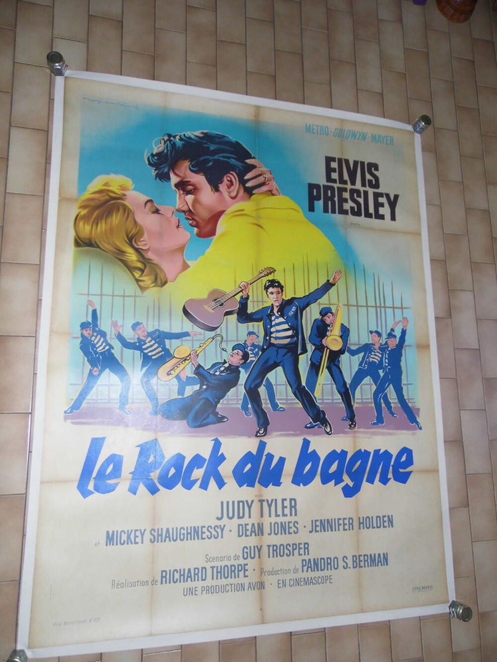 Affiche de cin&eacute;ma Le rock du bagne. 