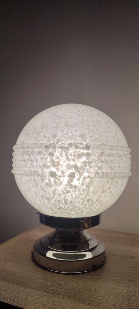 Lampe Art déco globe verre de Clichy 80 Clermont (60)