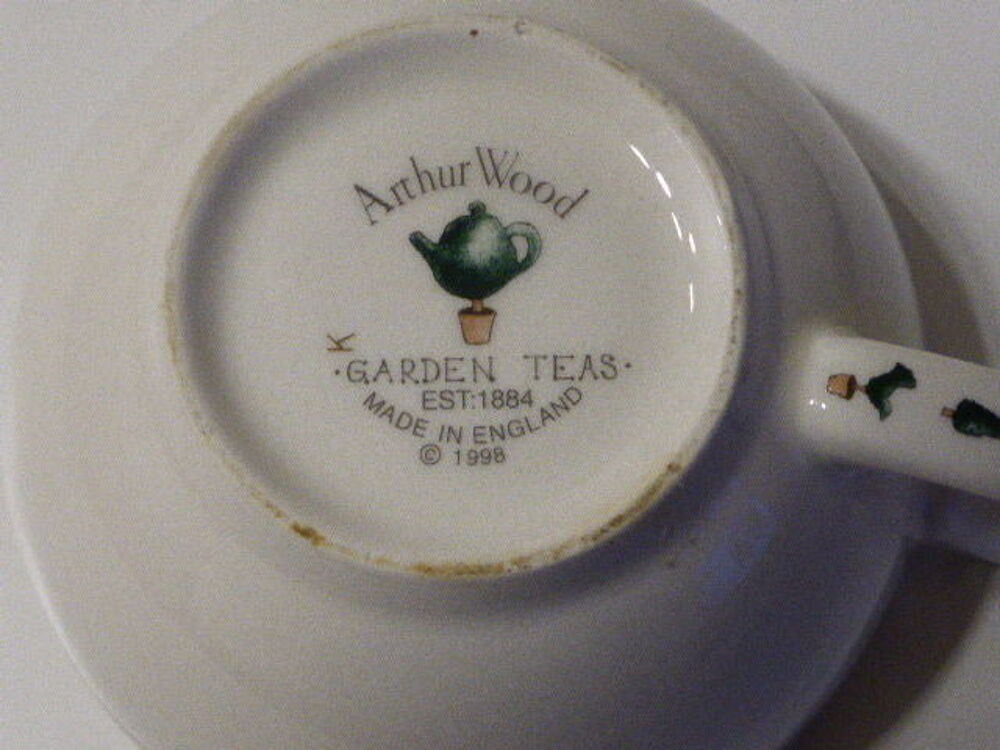 Th&eacute;i&egrave;re solitaire Garden teas Arthur Wood England Cuisine