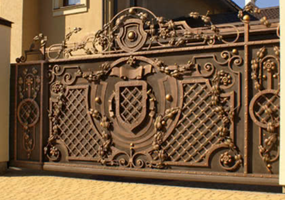 Grand portail en fer forg&eacute; Bricolage
