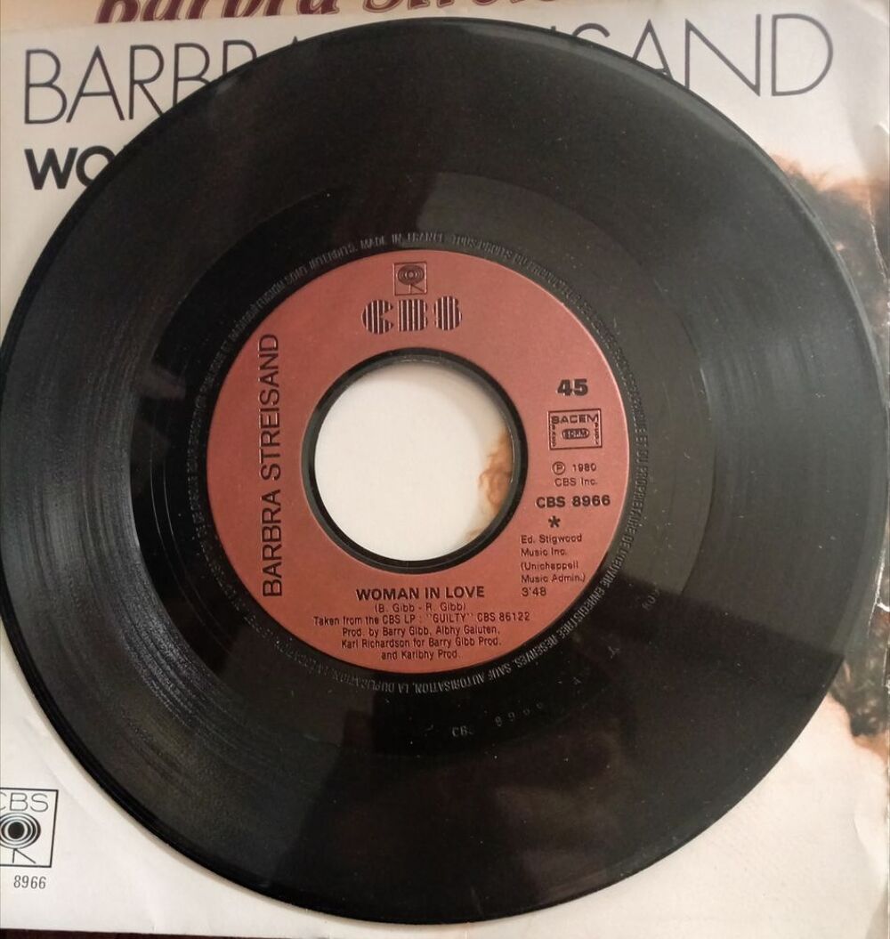 BARBRA STREISAND / 5 X DISQUES VYNIL 33 ET 45TOURS CD et vinyles