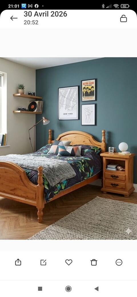 chambre 140 pin massif -Etat neuf 160 Pradines (42)