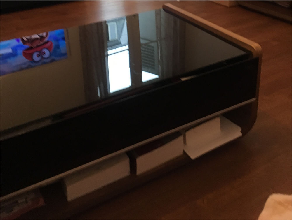 Buffet 160 cm ET table basse 120 cm bois et verre Meubles