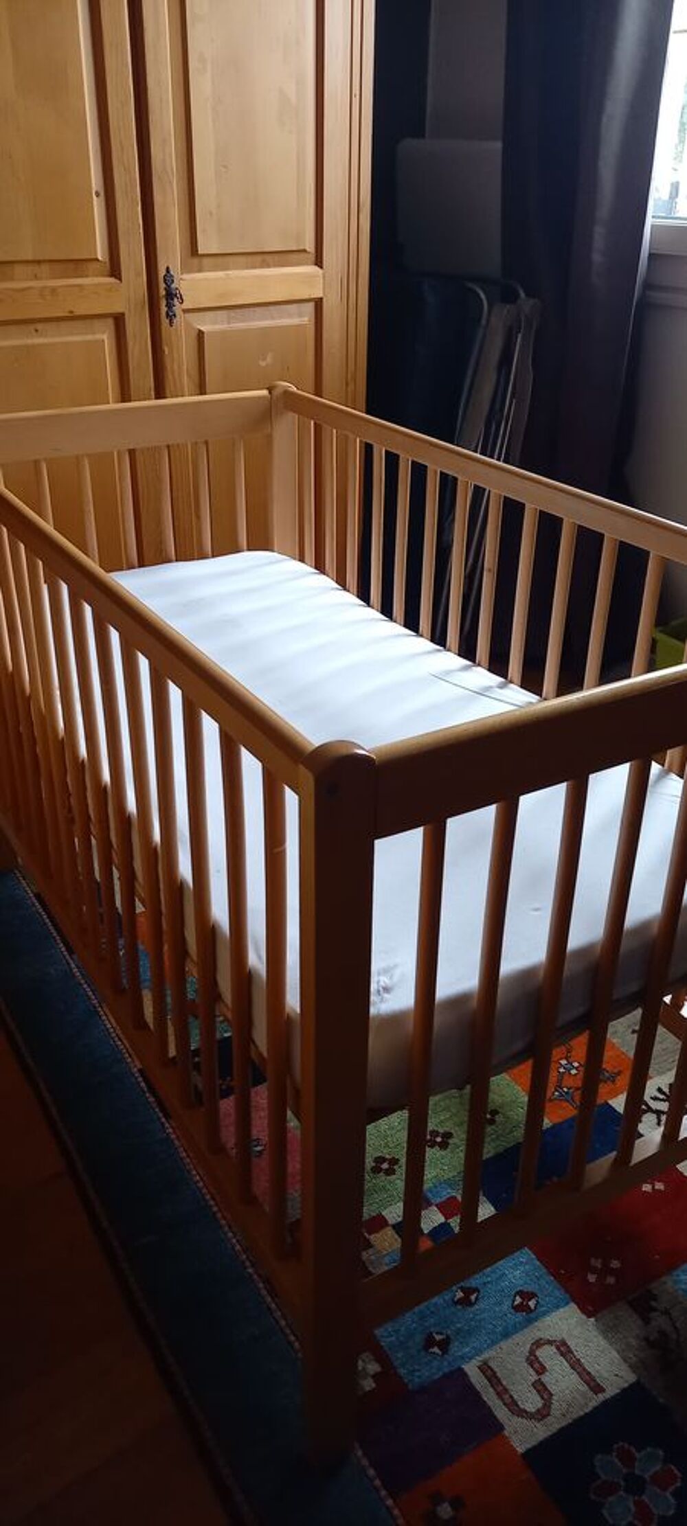 Lit &agrave; barreaux pour enfants de 1 an &agrave; 5 ans Mobilier enfants