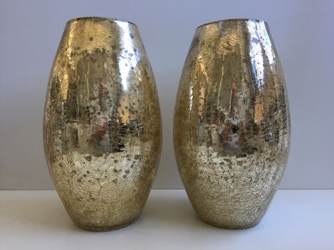 Vases Ovoïdes Mercurisés Craquelés Design Moderniste 89 Marseille 11 (13)