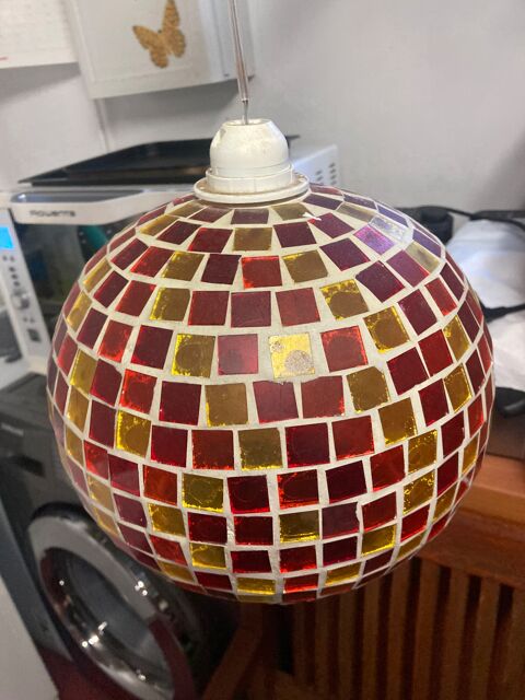 Lustre mosa�que verre multicolore 10 Messy (77)