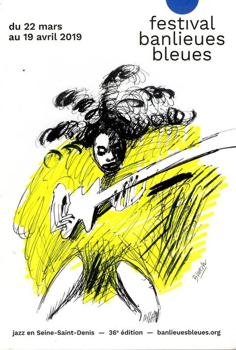 BLUTCH : illustration de couverture programme Festival Bleue 6 Argenteuil (95)