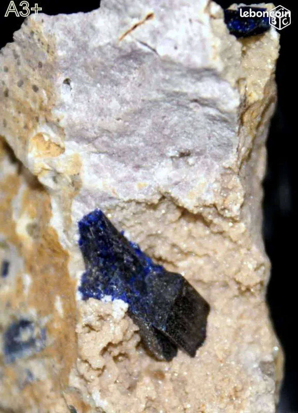 CRISTAL d'AZURITE : Min&eacute;raux de collection 