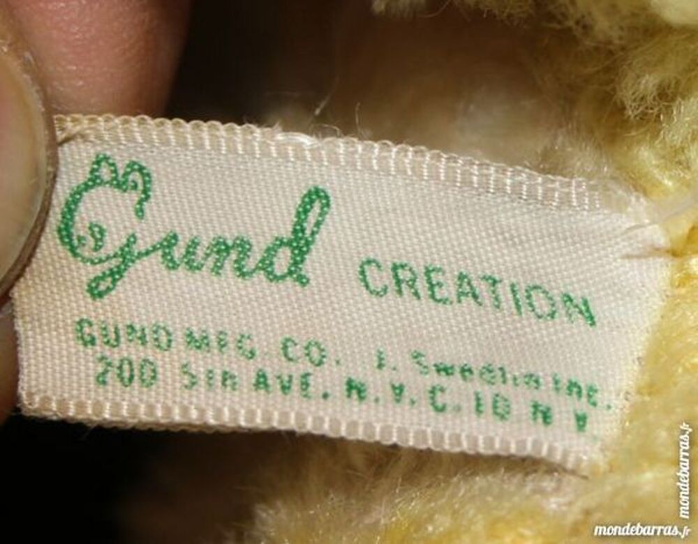 Lapin jaune 1950 Gund cr&eacute;ation J Swedlin Jeux / jouets