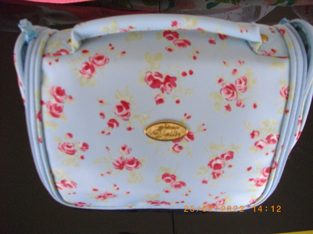 Trousse de toilette bleue Maroquinerie