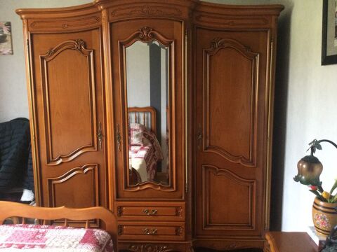Armoire LouisXV en merisier 90 Gasny (27)