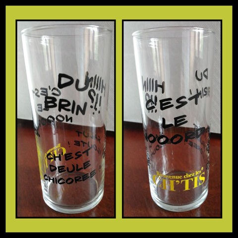 Verre 'bienvenue chez les ch'tis 5 �chassi�res (03)