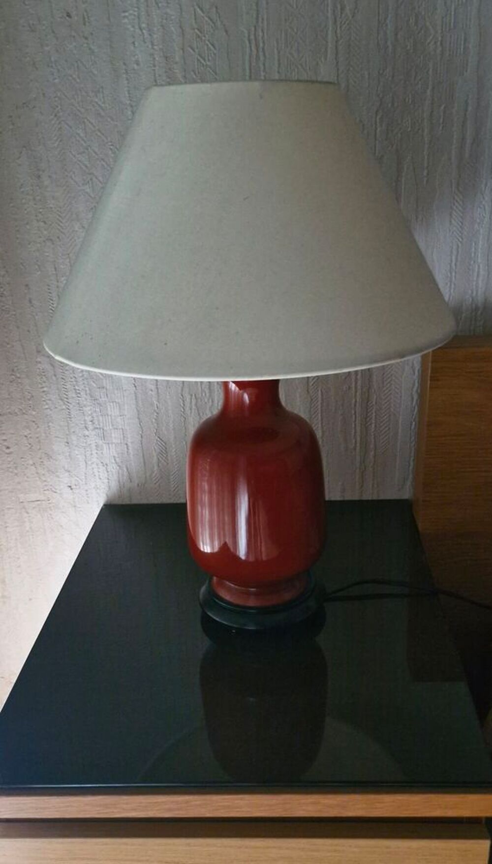 Lampe vintage en c&eacute;ramique terracotta ? Ann&eacute;es 70/80 Décoration