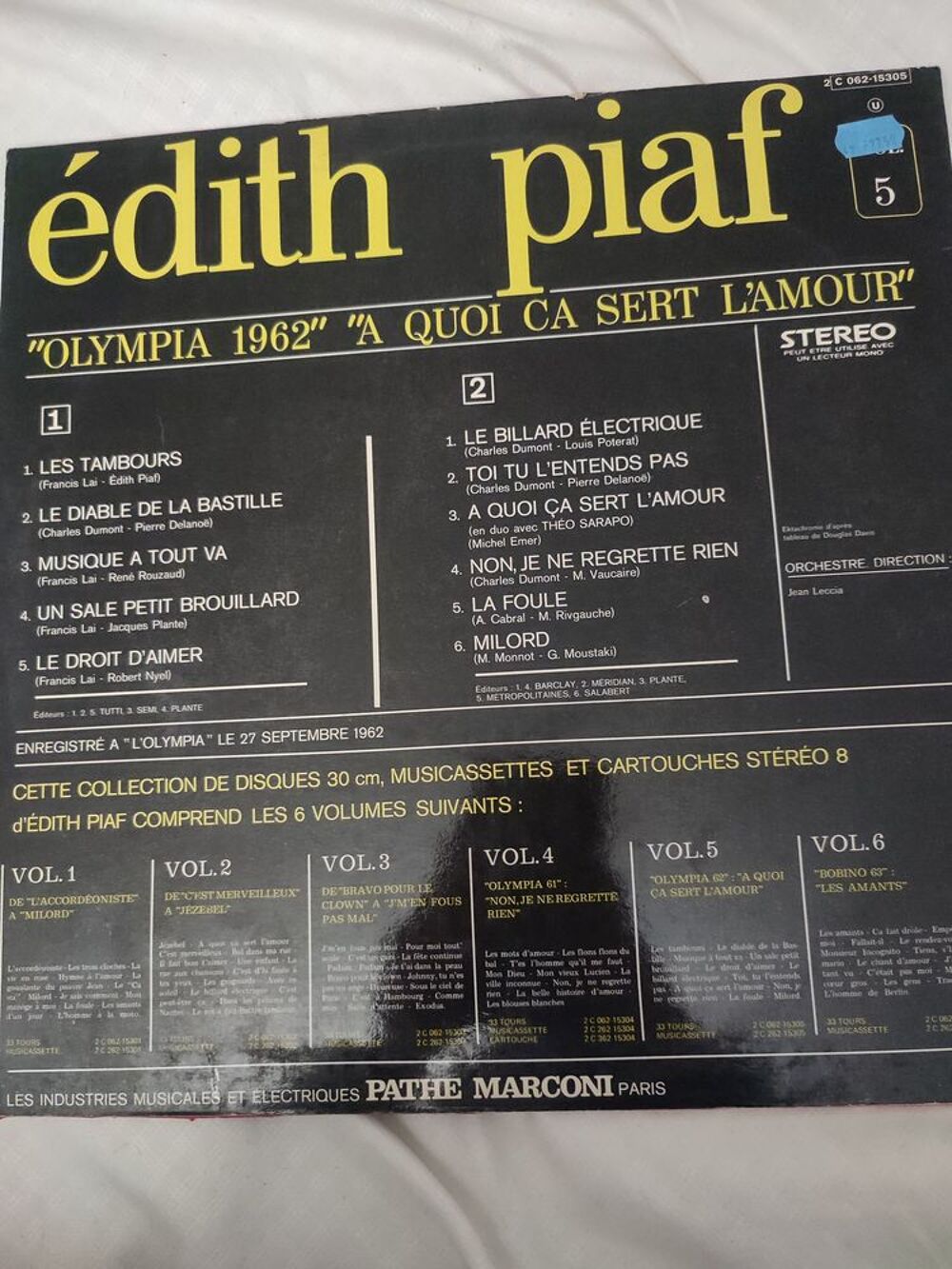 Vinyle Edith Piaf Audio et hifi