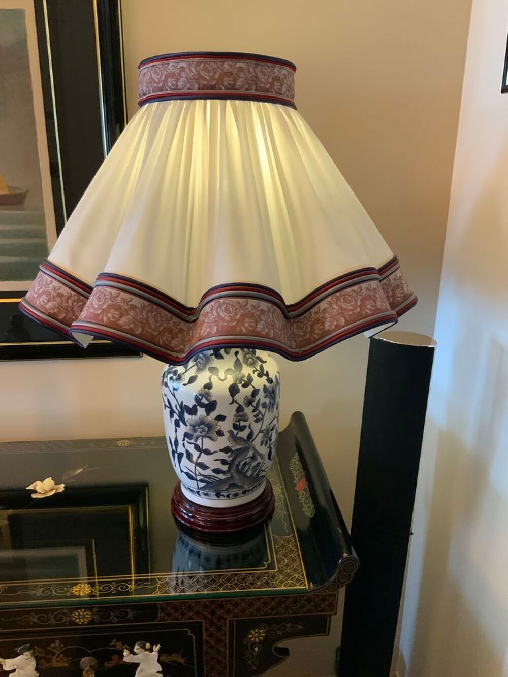 Lampe porcelaine chinoise Décoration