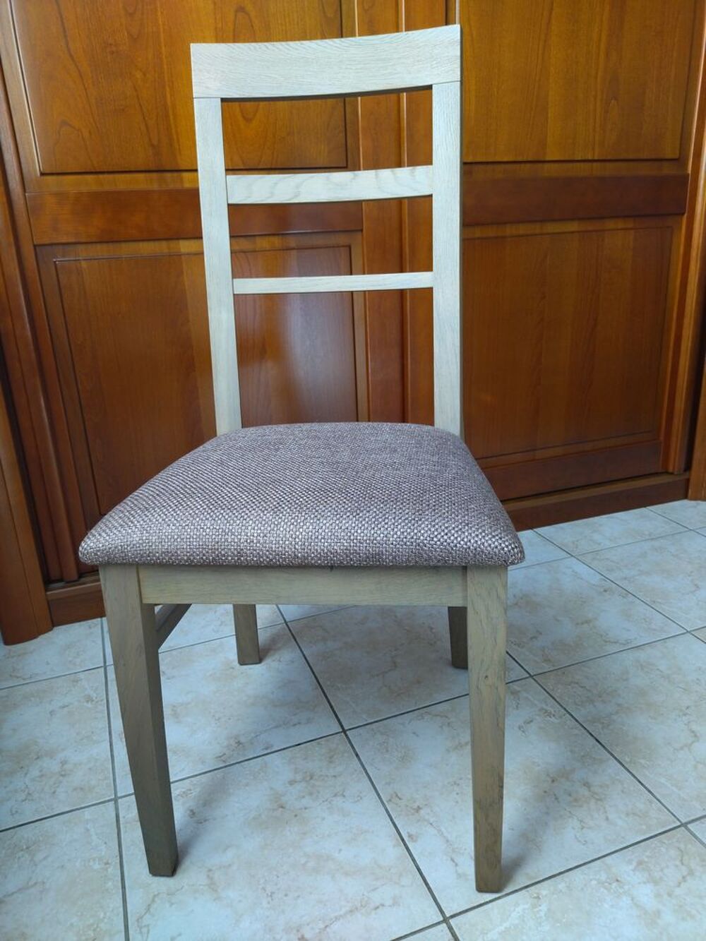 6 chaises neuves ch&ecirc;ne et tissu MrMeuble Meubles