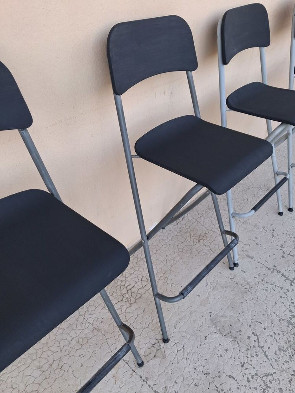 4 Chaises de bar pliantes Meubles