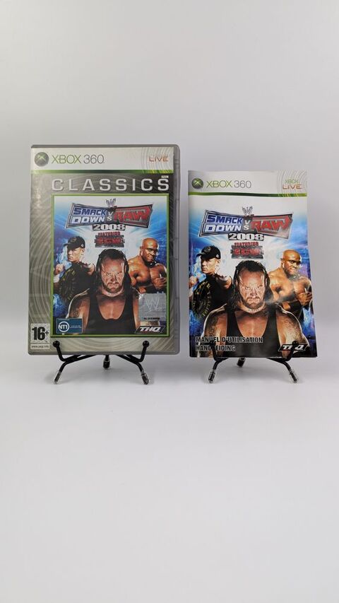 Jeu Xbox 360 SmackDown vs Raw 2008 (Classics) boite, complet 4 Vulbens (74)