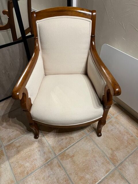 Fauteuil XIX Merisier Massif 0 Saint-Georges-Antignac (17)