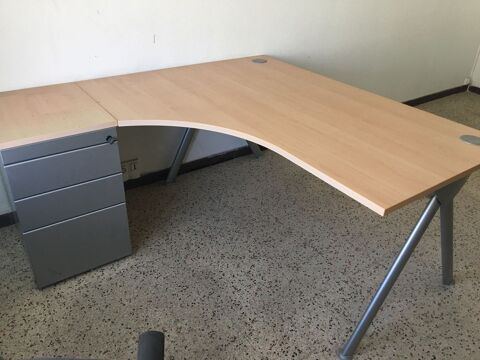 bureau d'angle avec caisson + fauteuil bureau 100 Marseille 13 (13)