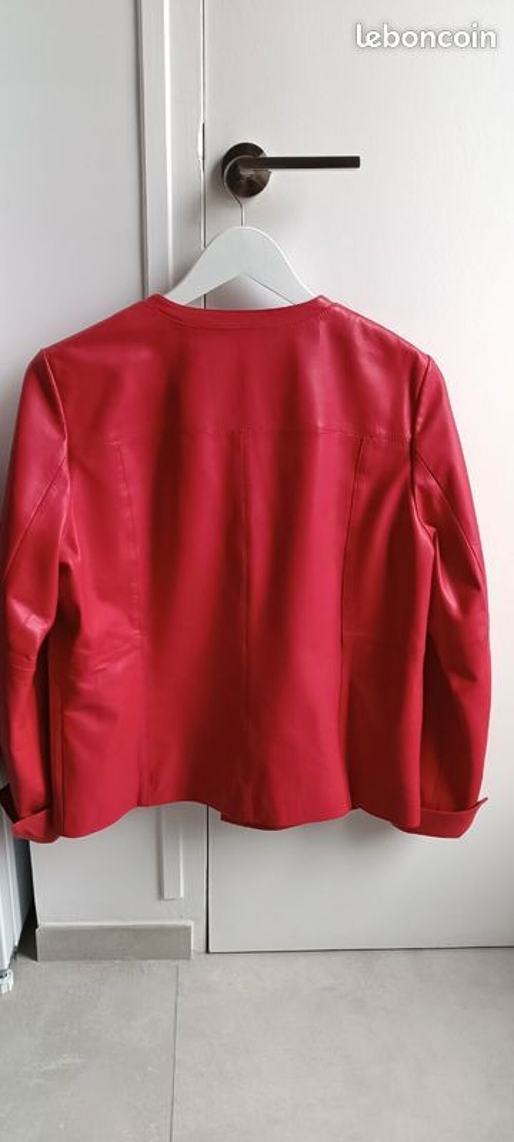 Cuir rouge Christine Laure Vêtements
