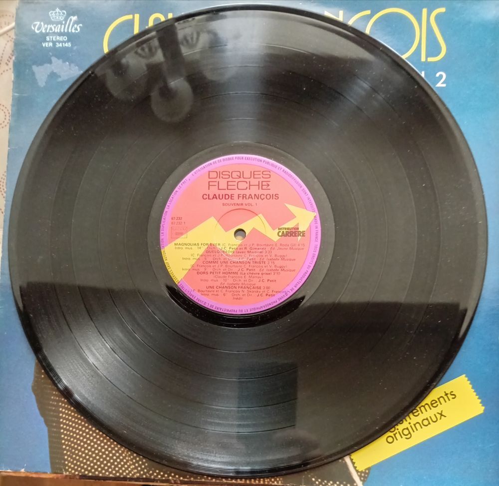 CLAUDE FRANCOIS / 3 X DISQUES VYNIL 33 TOURS CD et vinyles