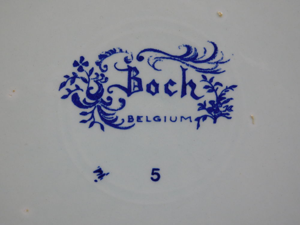 assiette de d&eacute;coration de BOCK BELGIQUE superbe voilier Décoration