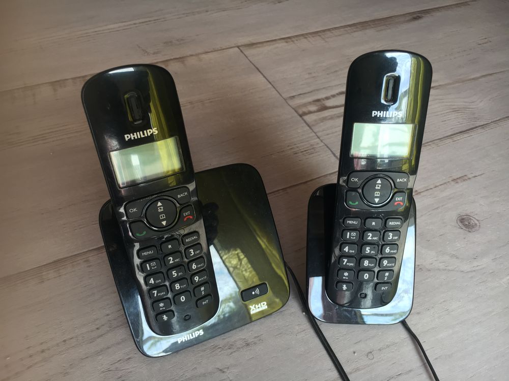 T&eacute;l&eacute;phone sans fil avec r&eacute;pondeur 
Marque Philips Audio et hifi