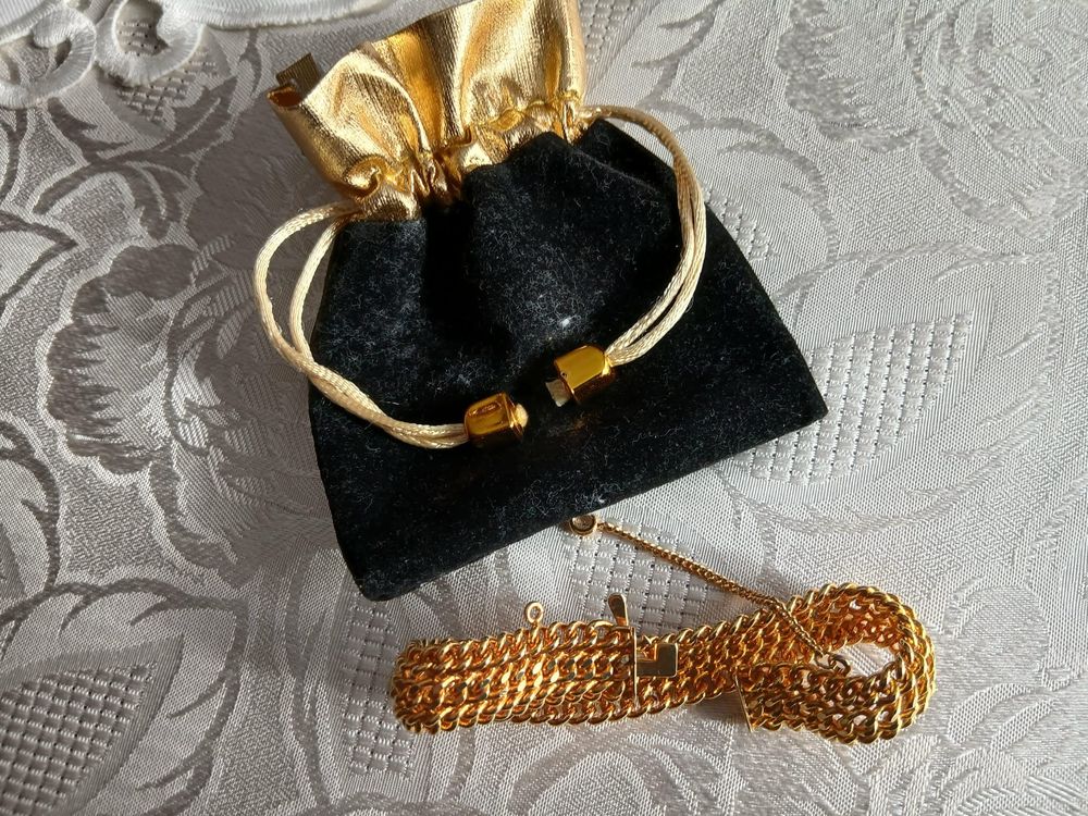  Bracelet mailles gourmette tress&eacute; dor&eacute; or fin brillant Bijoux et montres