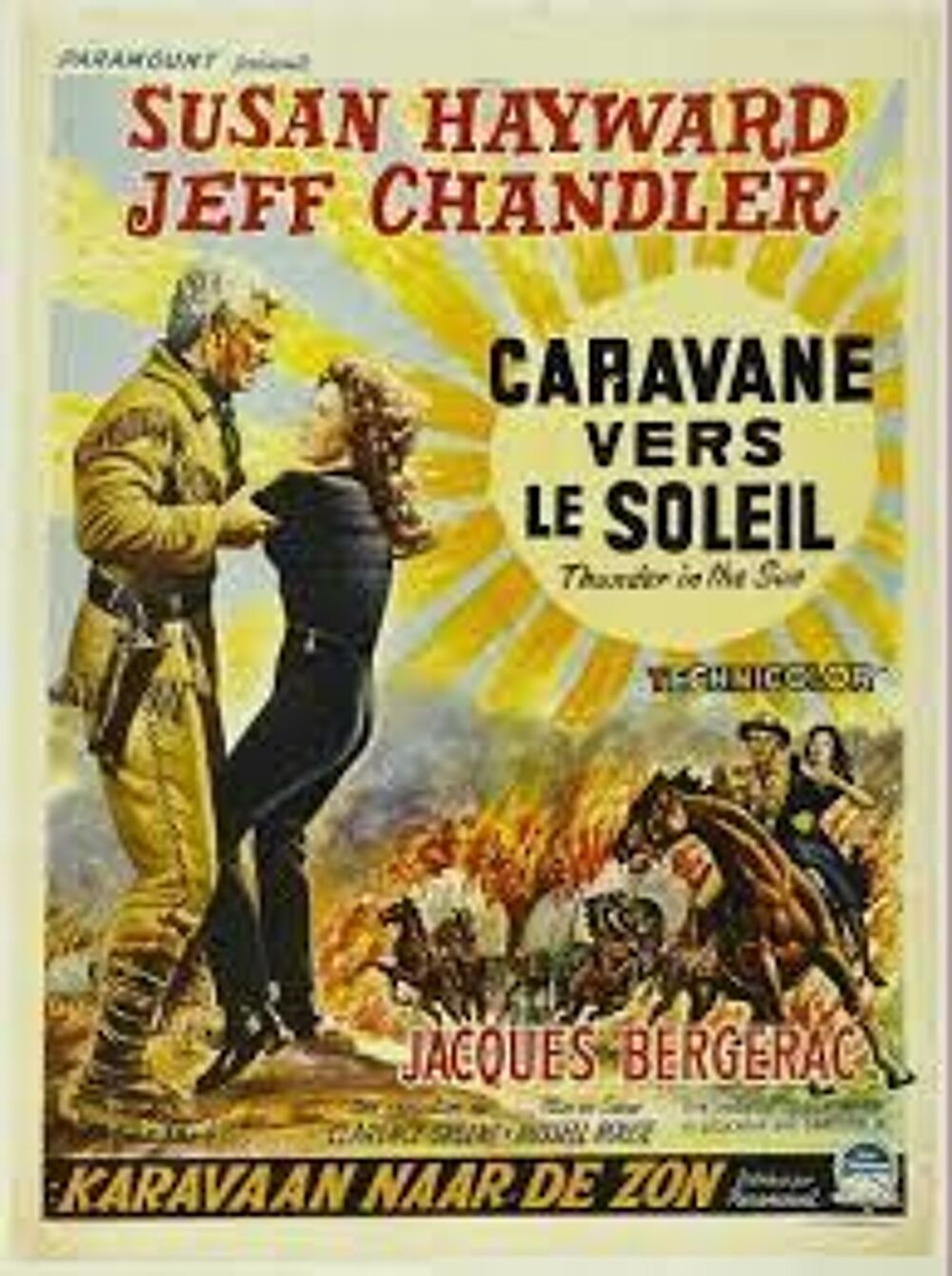 CARAVANE VERS LE SOLEIL avec jeff chandler DVD et blu-ray