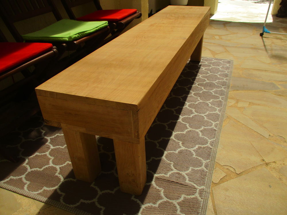 Banc ch&eacute;ne massif fabrication artisanal
Meubles
