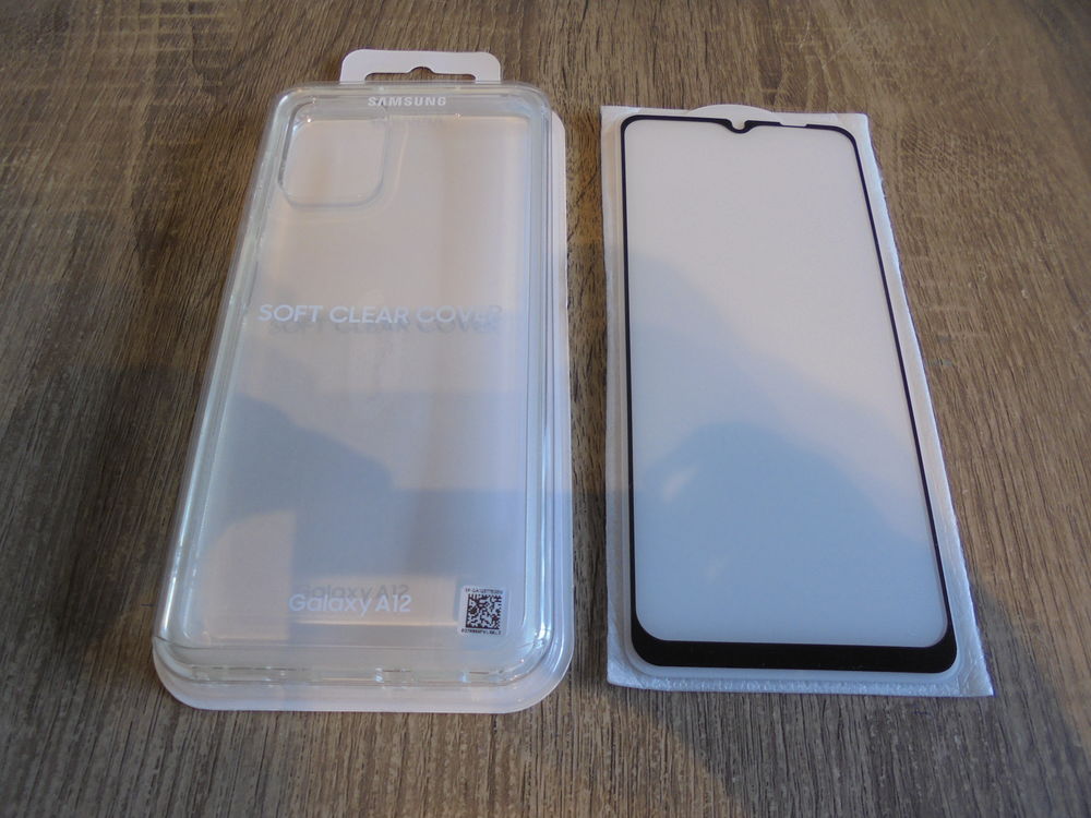 Coque + verre tremp&eacute; SAMSUNG A12 (26) Téléphones et tablettes
