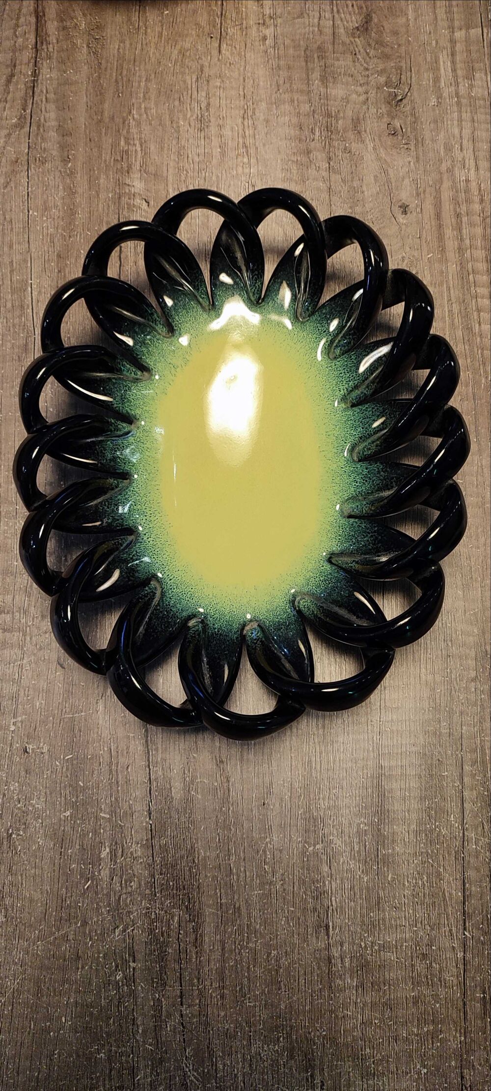 Coupe &agrave; fruits c&eacute;ramique torsad&eacute;e Ceramidi -Vallauris 