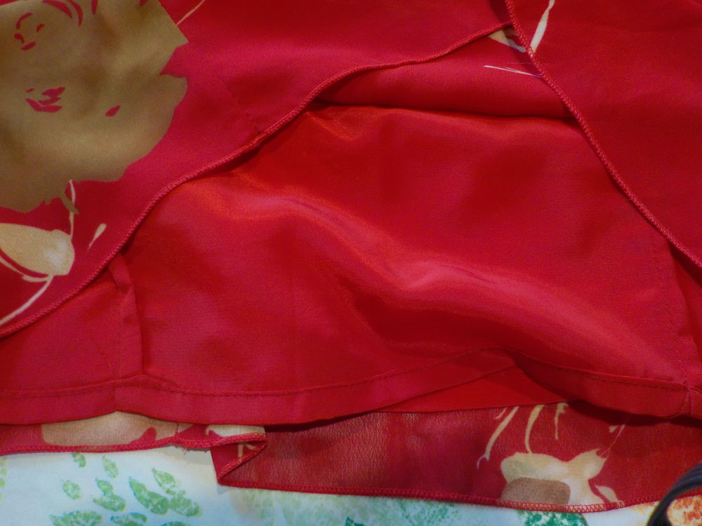 ENSEMBLE CHEMISIER + DEBARDEUR ALEXA'S TAILLE 5 FOND ROUGE Vêtements