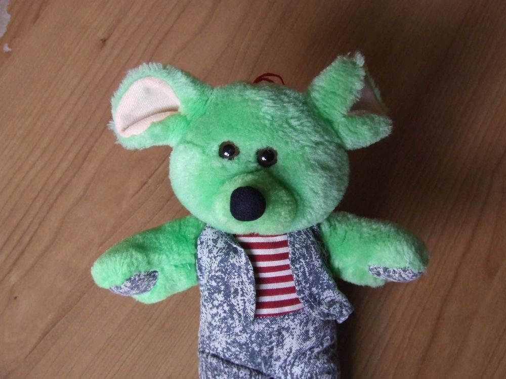 Peluche Doudou, Souris verte. Norme CE Jeux / jouets