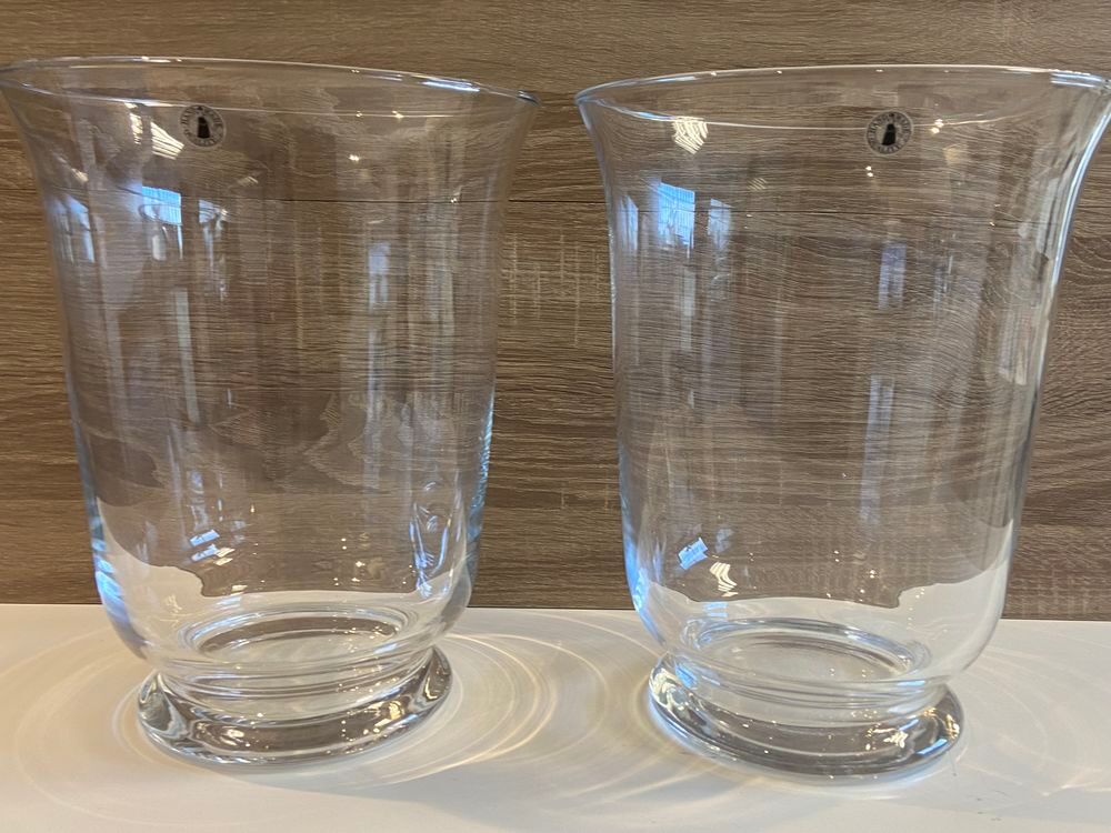 &Eacute;l&eacute;gant Duo de Vases Neufs Photophores en Verre Cristal Décoration