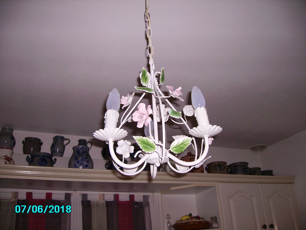 Lustre &agrave; 5 globes Bricolage