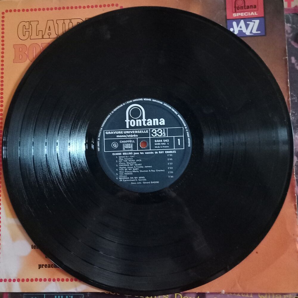 RAY CHARLES / CLAUDE BOLLING JOUE / DISQUE VYNIL 33 TOURS / CD et vinyles