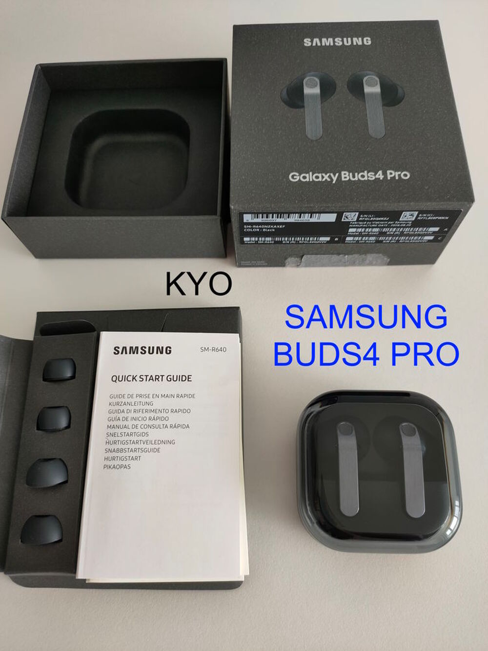 SAMSUNG Galaxy Buds4 Pro, oreillettes Bluetooth noir Black Audio et hifi