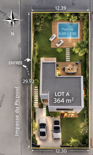  Terrain � vendre 364 m�