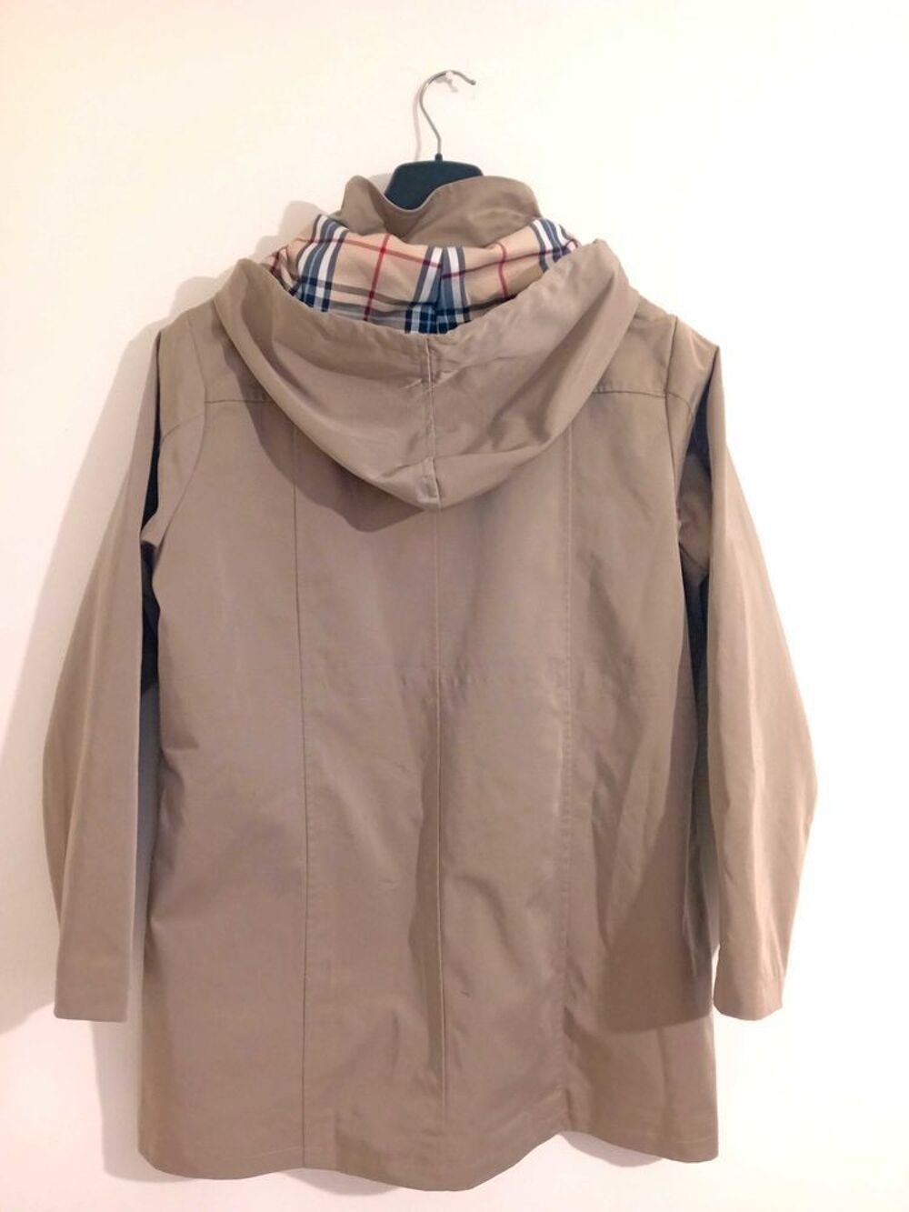 &eth;ŸOE&iquest; Veste Coupe Vent Imperm&eacute;able avec capuche Taille L Saphirose Vêtements