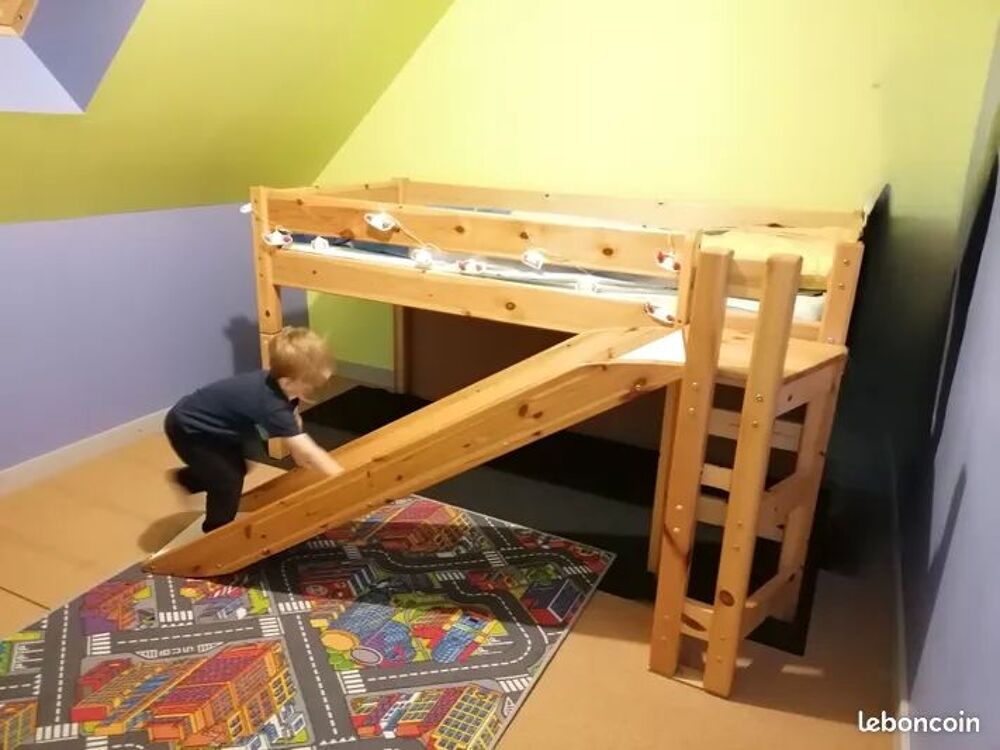 LIT EVOLUTIF AVEC TOBOGGAN Mobilier enfants